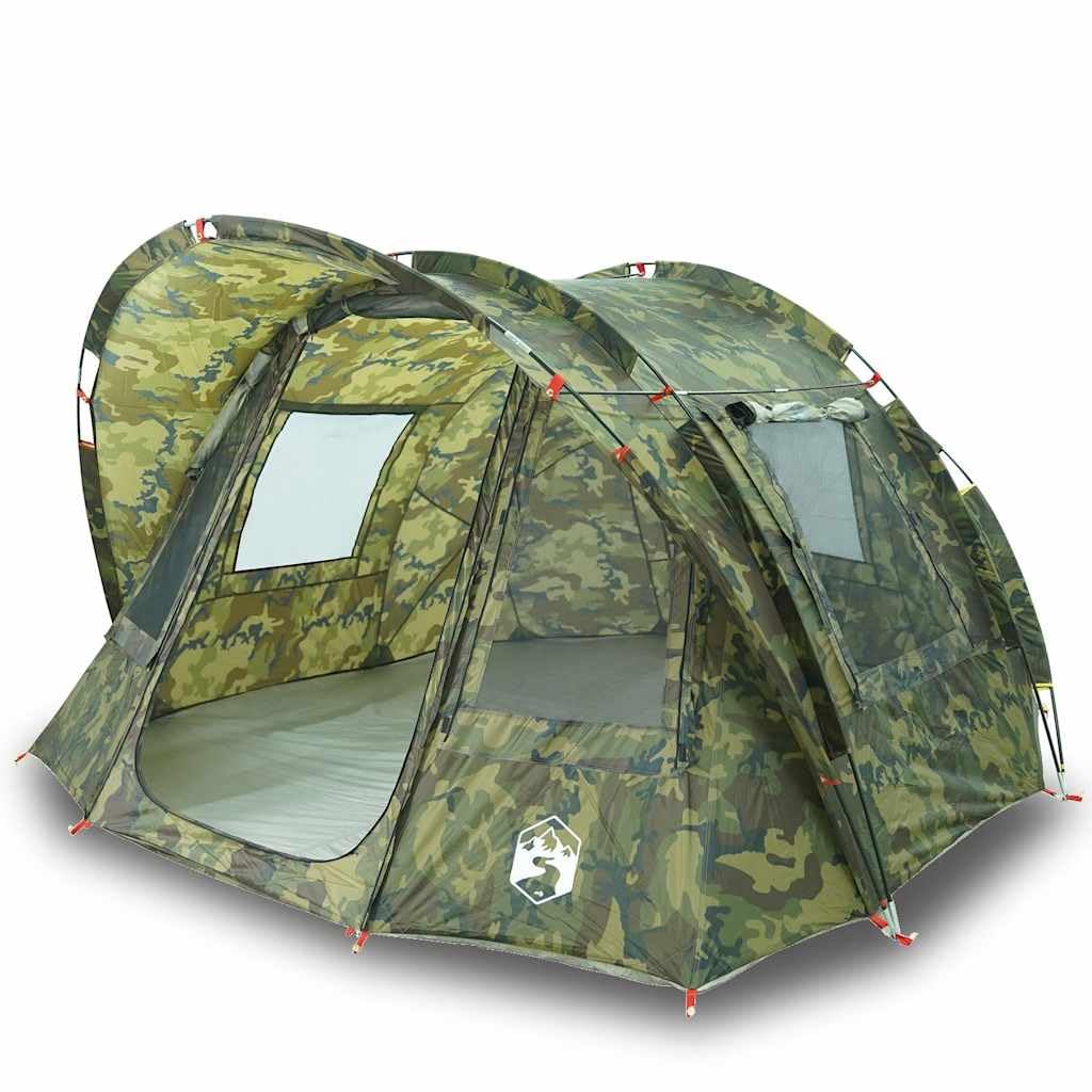 Tenda da pesca per 2 persone, modello mimetico, impermeabile, 330 x 315 x 176 cm, per campeggio, attività all'aperto, con protezione UV, leggera, portatile, per pesca e spiaggia