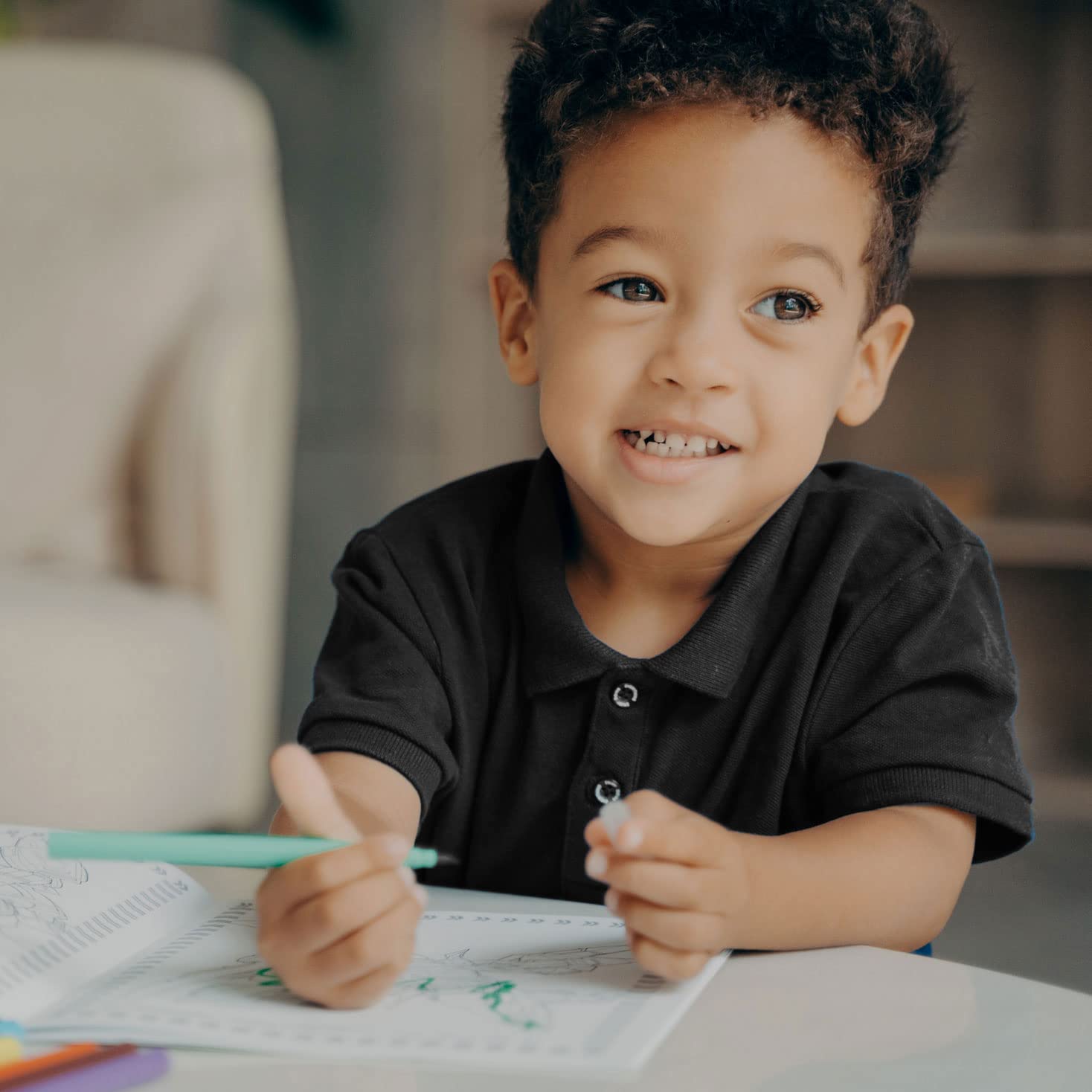 Polo Infantil Personalizado con Foto, Logo o Texto – Polo clásico con Botones, Camiseta de Uniforme Escolar para Niños y Niñas, también Disponible Sin impresión