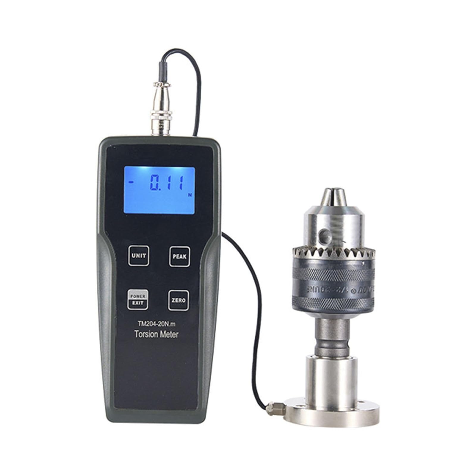 Torque Adapter Hand-Held Torque Meter TM-204 Series 0.5% High Accuracy 1N.m-20N.m Digital Torsion Tester ABS+Metal(20Nm)