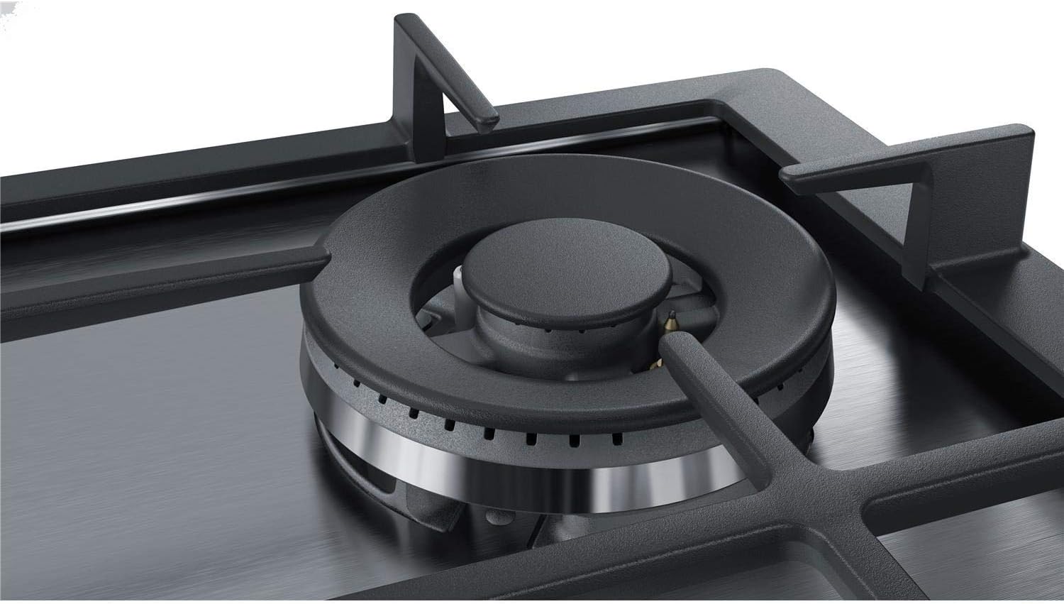 Bosch Elettrodomestici PCH6A5B90 Serie 6, Piano cottura a gas, 60 cm, acciaio inox Bosch Elettrodomestici PCH6A5B90 Serie 6, Piano cottura a gas, 60 cm, acciaio inox