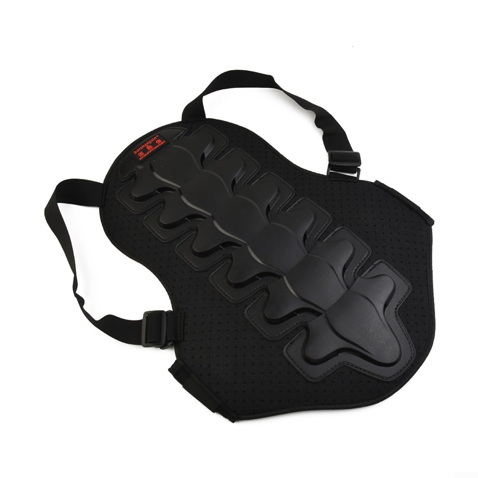 Protezione per la schiena per moto, protezione per la schiena per moto con scudo in plastica PE resistente agli urti e schiuma EVA traspirante per protezione dei fianchi della colonna