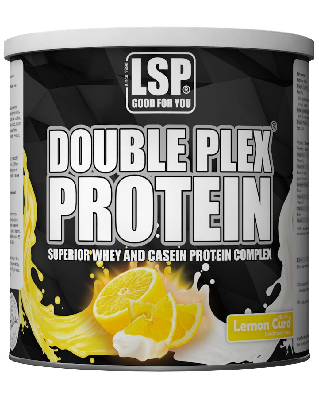 LSP Double Plex Protein Joghurt Zitrone, 1er Pack (1 x 750 g)