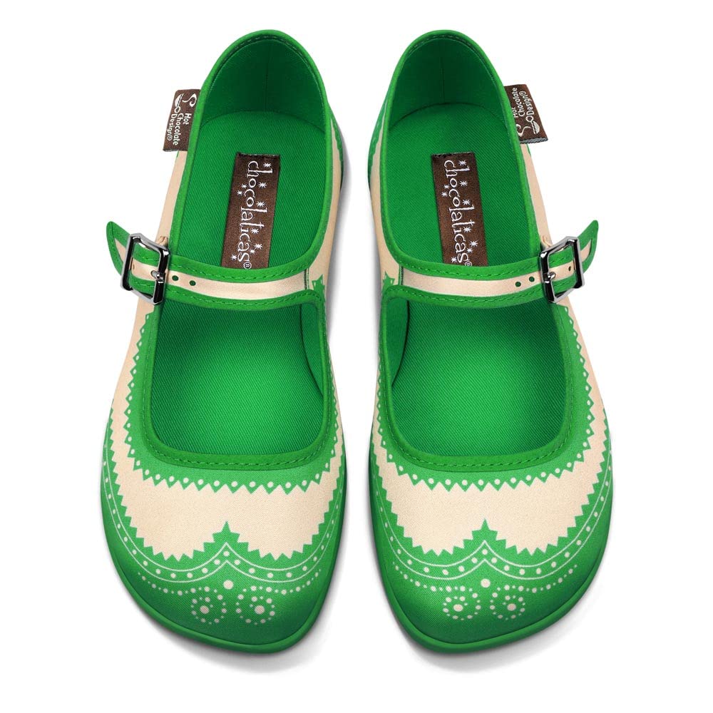 Hot Chocolate Design Chocolaticas Funky Canvas Women's Mary Jane Flat Shoes — view 87
