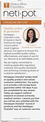 Miniatura 4 de Himalayan Institute Eco Neti Pot TANP CR paquete de de 1 Ceramic 1 1