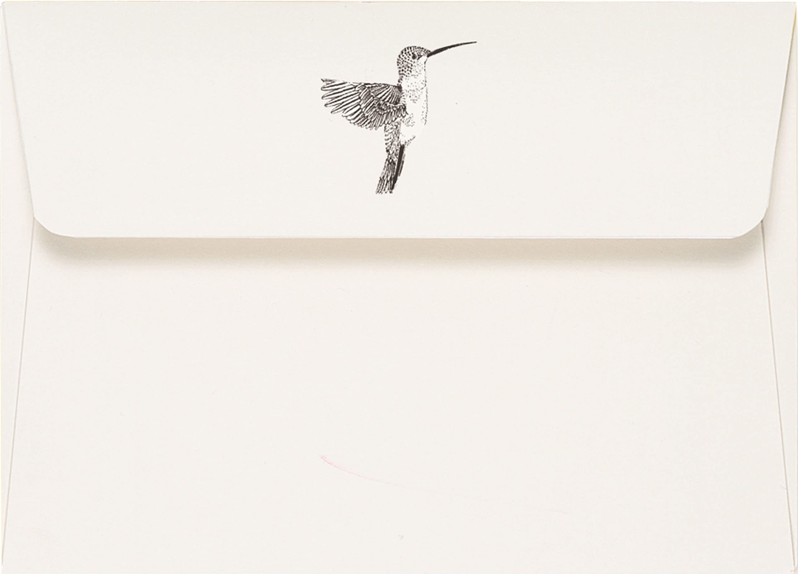 Hummingbird Note Cards (Stationery, Boxed Cards), grey|purple|blue, 12.7 x 8.9 cm - Image 2