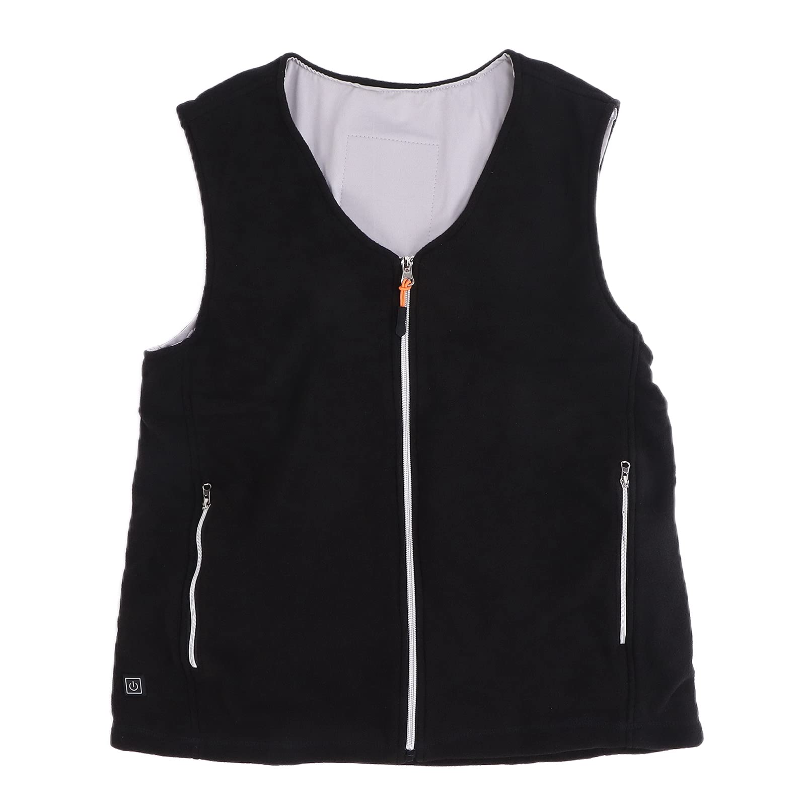 Men's Heated Vest, Washable Electric Heating Vest Temperature Adjustable 3-Speed Intelligent Heating USB Power Supply, Lightweight Short Plush Gilet Coat for Outdoor Hiking Camping(M)-image-11