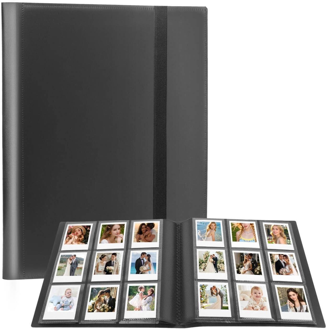 432  Pockets Photo Album for Fujifilm Instax Mini Camera,Black