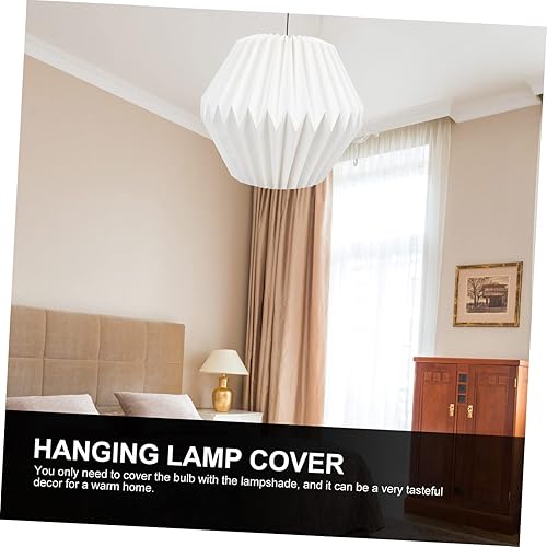 Miniatura 3 de NOLITOY 2 unids hecho a mano linterna de papel pantalla moderna simple cubierta de luz decorativa para decoración del hogar fácil almacenamiento