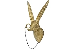 Vintage Animal Wall Art | Charmingly Unique Bronzed Animal Wall Sculpture