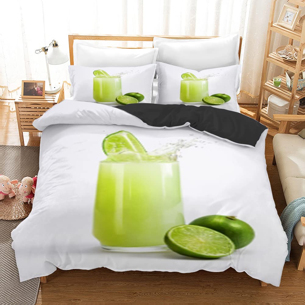 Housse de couette 240x260 fermeture éclair en microfibre anti-froissement 110g
