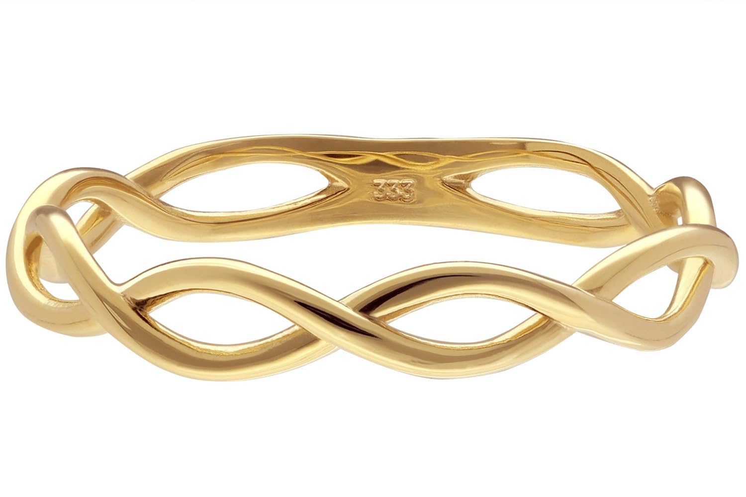 trendor Damenring Gold 333/8K 68410 | modischer Ring für Frauen, edle Geschenkidee und elegantes Accessoire,