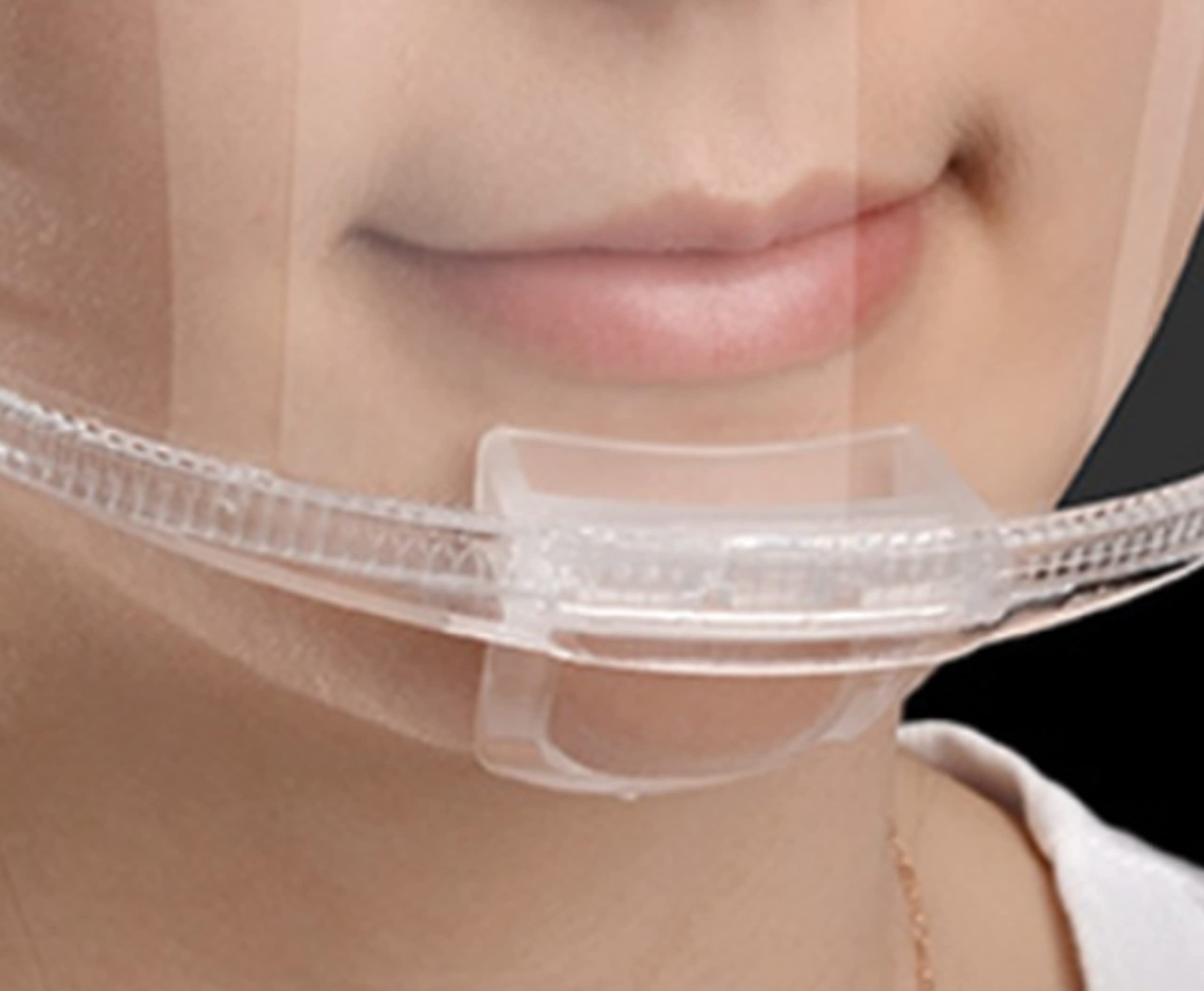 Lot de 20 visières de protection pour le visage avec sangle élastique réglable en PVC Transparent