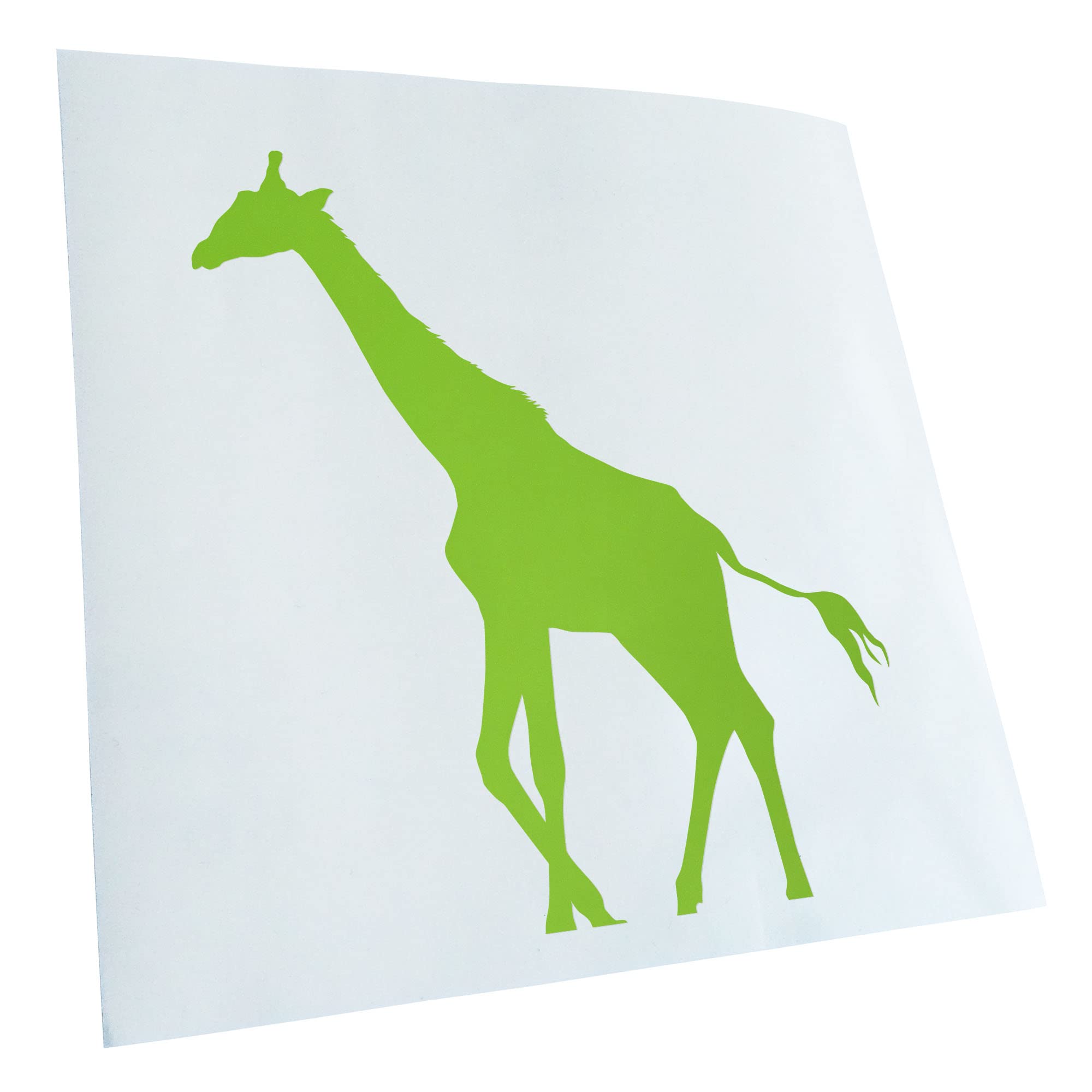 Kiwistar - Car Sticker - Green - 40 x 29 cm Giraffe Silhouette - Rear Window Car Sticker Weatherproof for Car Truck Moped Truck - Sticker Exterior Self-Adhesive Tuning Accessories for Window Vehicle