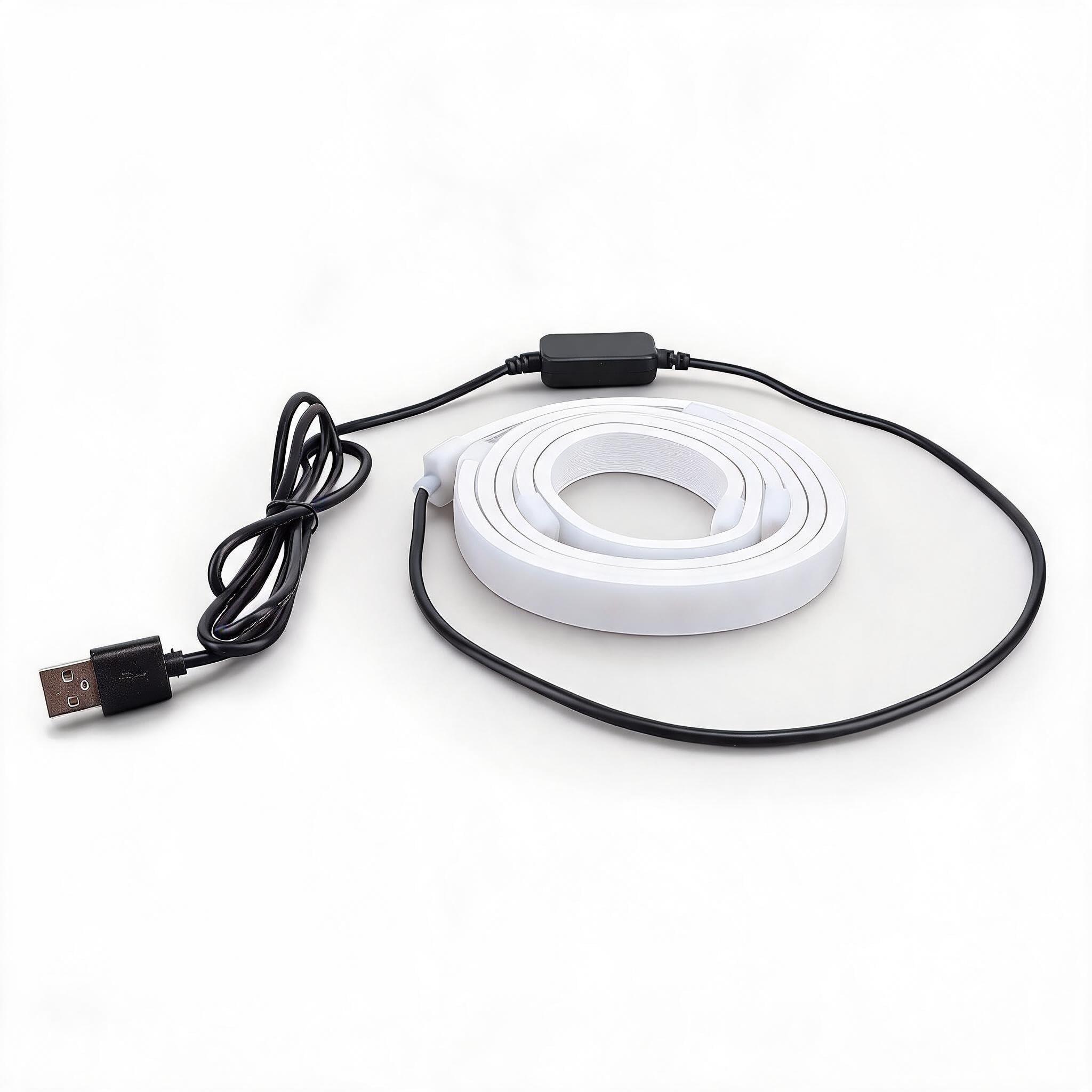 LED Striscia Luminosa Ambientale, Striscia LED Sync Schermo con USB per Display Desktop 34 pollici, Retroilluminazione Monitor PC, Illuminazione TV per Gaming Ufficio Casa