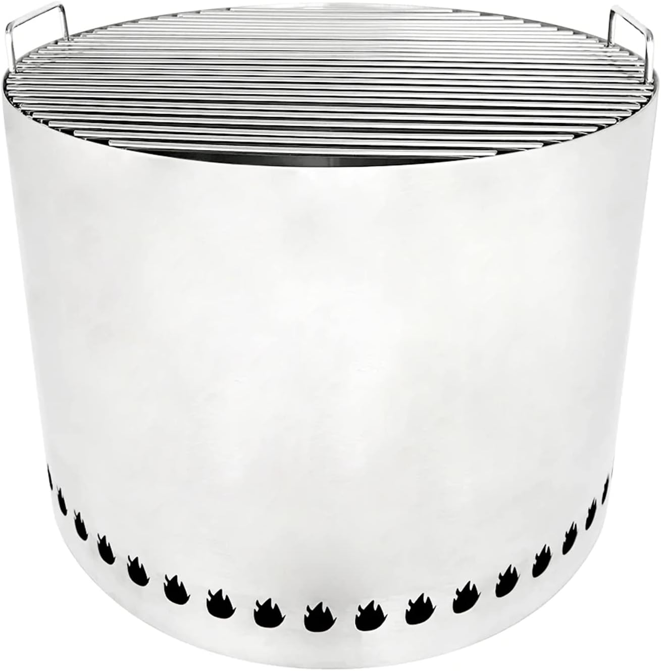 Grill Grate for 19.5” Fire Pit Outdoor Cooking Fireplaces Picnics Backpacking BBQ with Handle