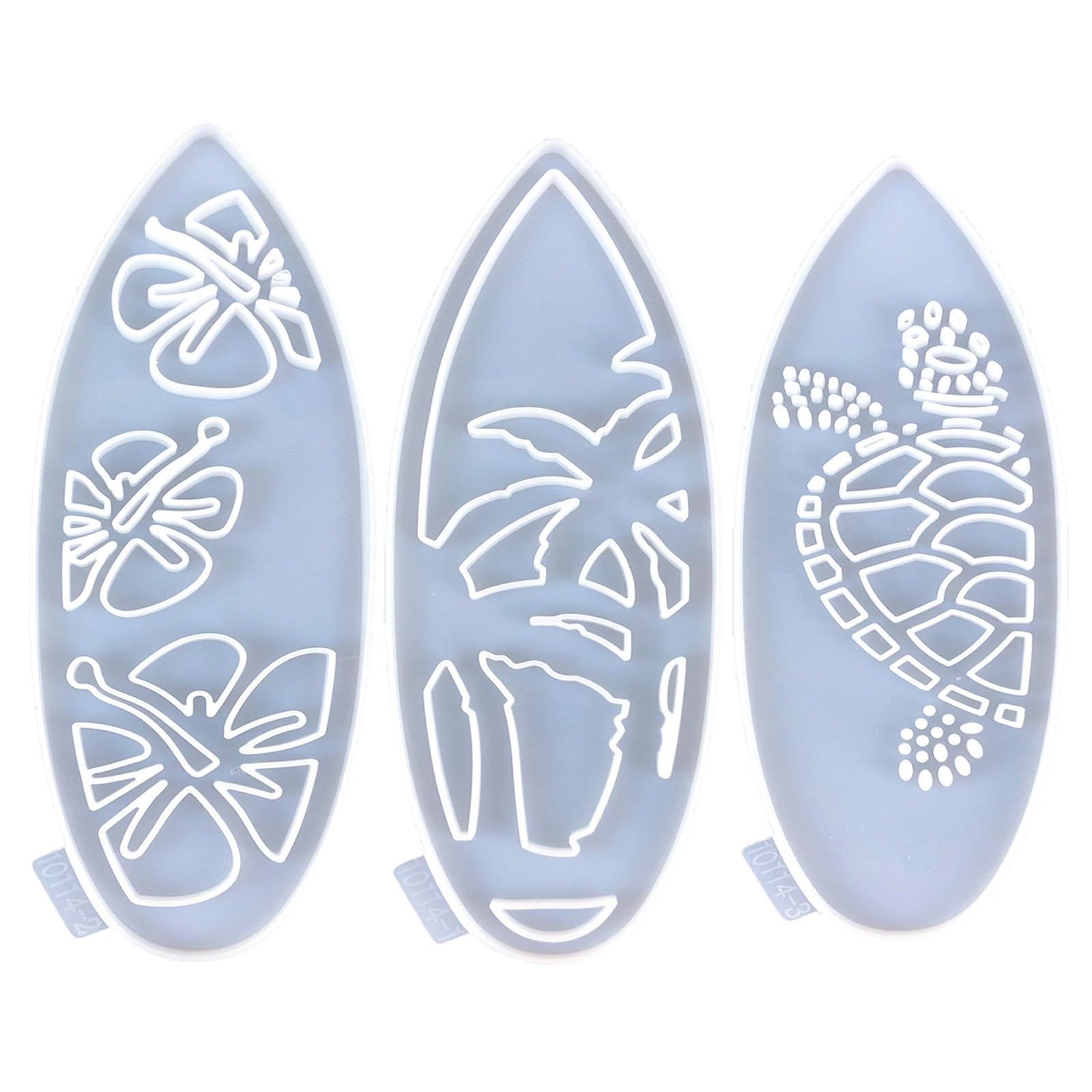 Yuoiux Clear Surfboard Mold Flexible Silicone Mold Surfboard Shaped Wall Decorations Mould Epoxy Resin Moulds Jewelry Tool For Craft Enthusiasts