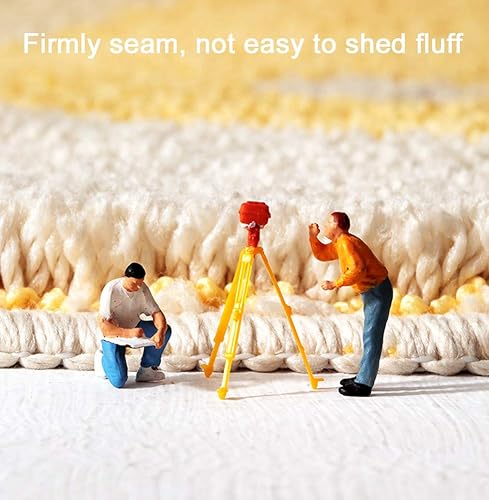 Miniatura 5 de Tapetes de baño flocados extrasuaves de 20 x 31 pulgadas, absorbentes y antideslizantes, tapete de microfibra grueso lavable a máquina para bañera,