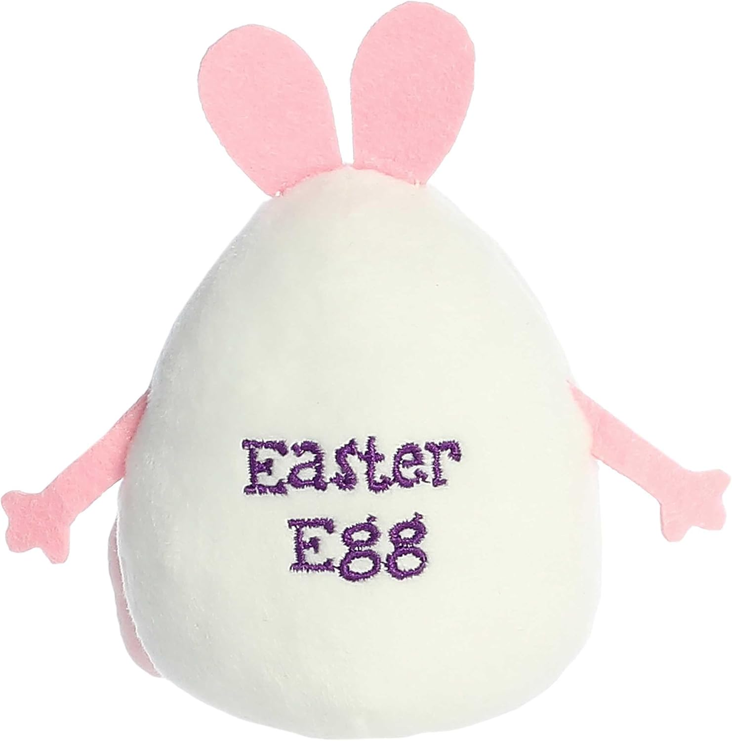 Aurora® Punny Eggspressions™ Easter Egg Stuffed Animal - Humorous Wordplay - Playful Expression - Pink 3.5 Inches