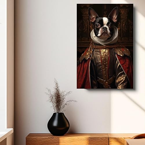 Miniatura 837 de Thuan Chow Chow Retrato de mascota con disfraz real de perro en un disfraz retrato de perro con vestimenta Retrato medieval de mascota retrato