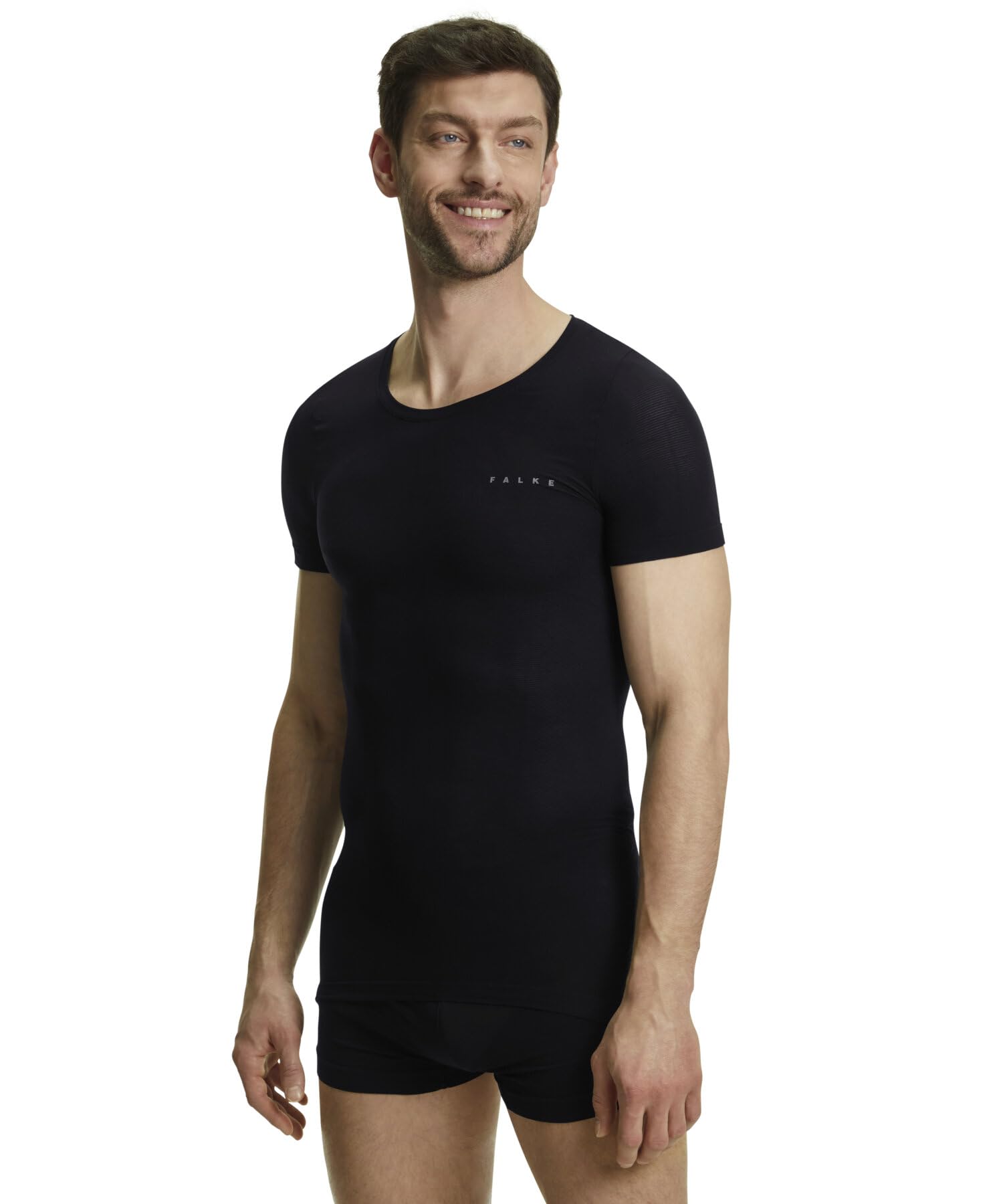 FALKE Herren Ultralight Cool Funktionsshirt Kurzarmshirt schnelltrocknend atmungsaktiv nachhaltiges Funktionsmaterial warme bis heiße Temperaturen ultraleicht kühlend Funktionsunterwäsche 1 Stück