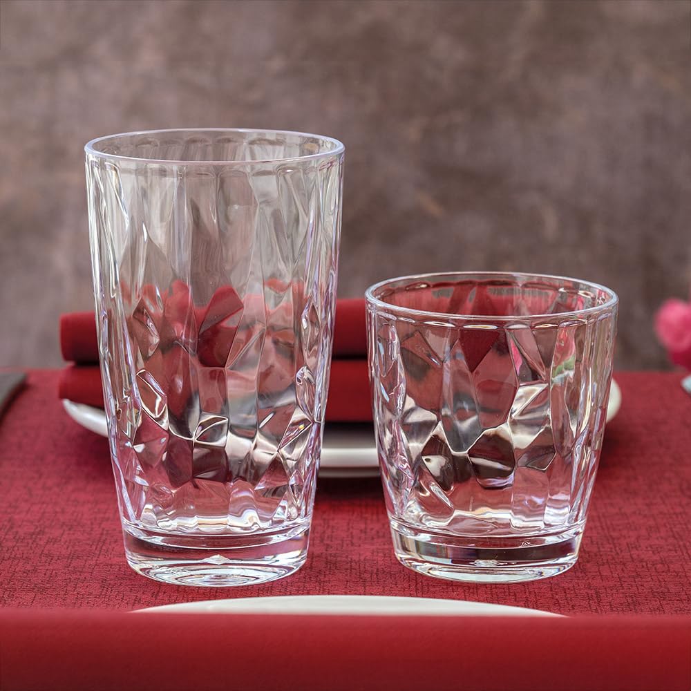 García de Pou 6 Unidades - Vasos 490 Ml Ø 8,5/6,1X14,2 Cm Transparente Policarbonato