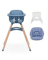 Vista 14 de Lalo The Chair Silla Alta Convertible 3 en 1 para Bebés y Niños Pequeños, Bandeja Apta para Lavavajillas, Reposapiés Ajustable, Verde Salvia