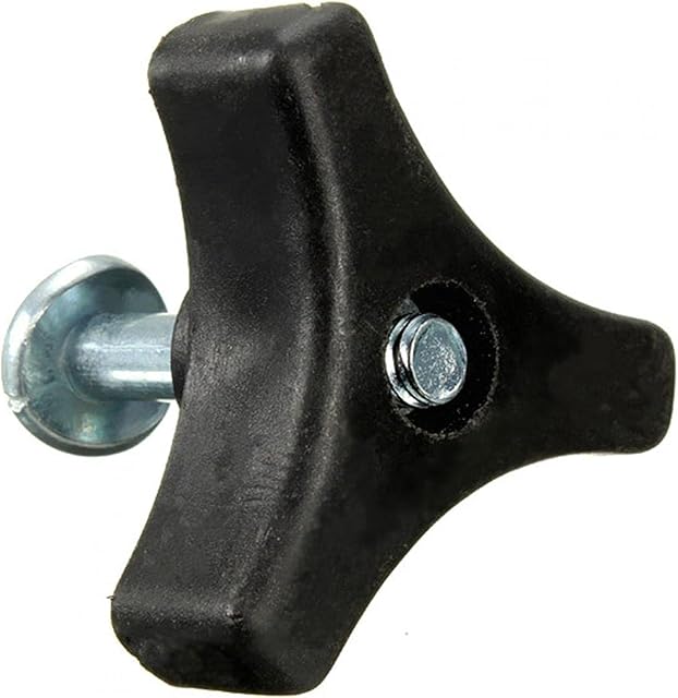 QOTSTEOS Triangle Knob Handle, Universal Lawnmowers Handle Wing Nut And Bolt, Wing Nut And Bolt Power Equipment Part, Power Equipment Part Garden Tools For Lawn Mower Machine(size:1set)