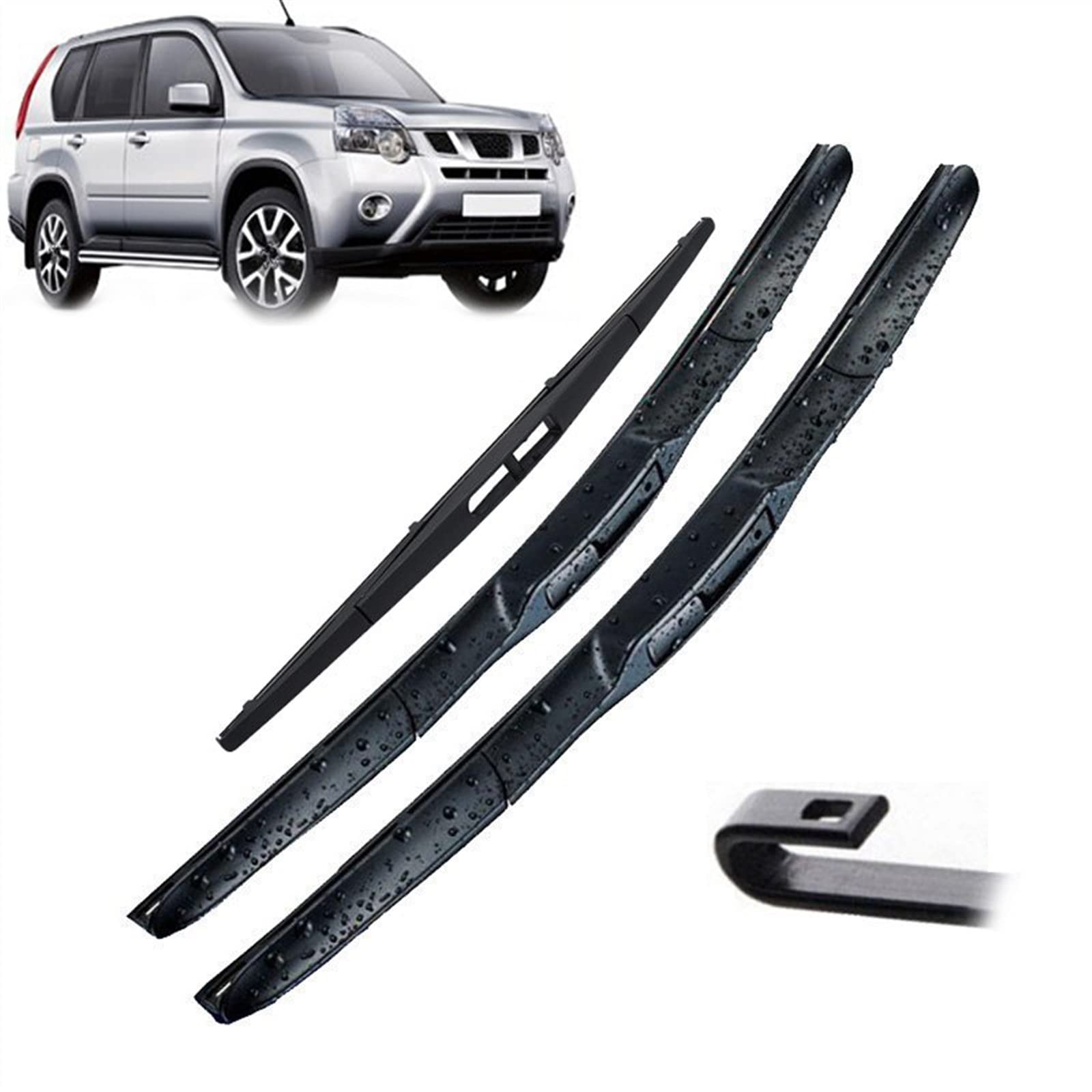 24 "16" 14 "Car Window Anteriore Posteriore Tergicristallo Spazzole Set per N&issan per X-Trail T31 2007 2008 2009 2010 2011 2012 2013