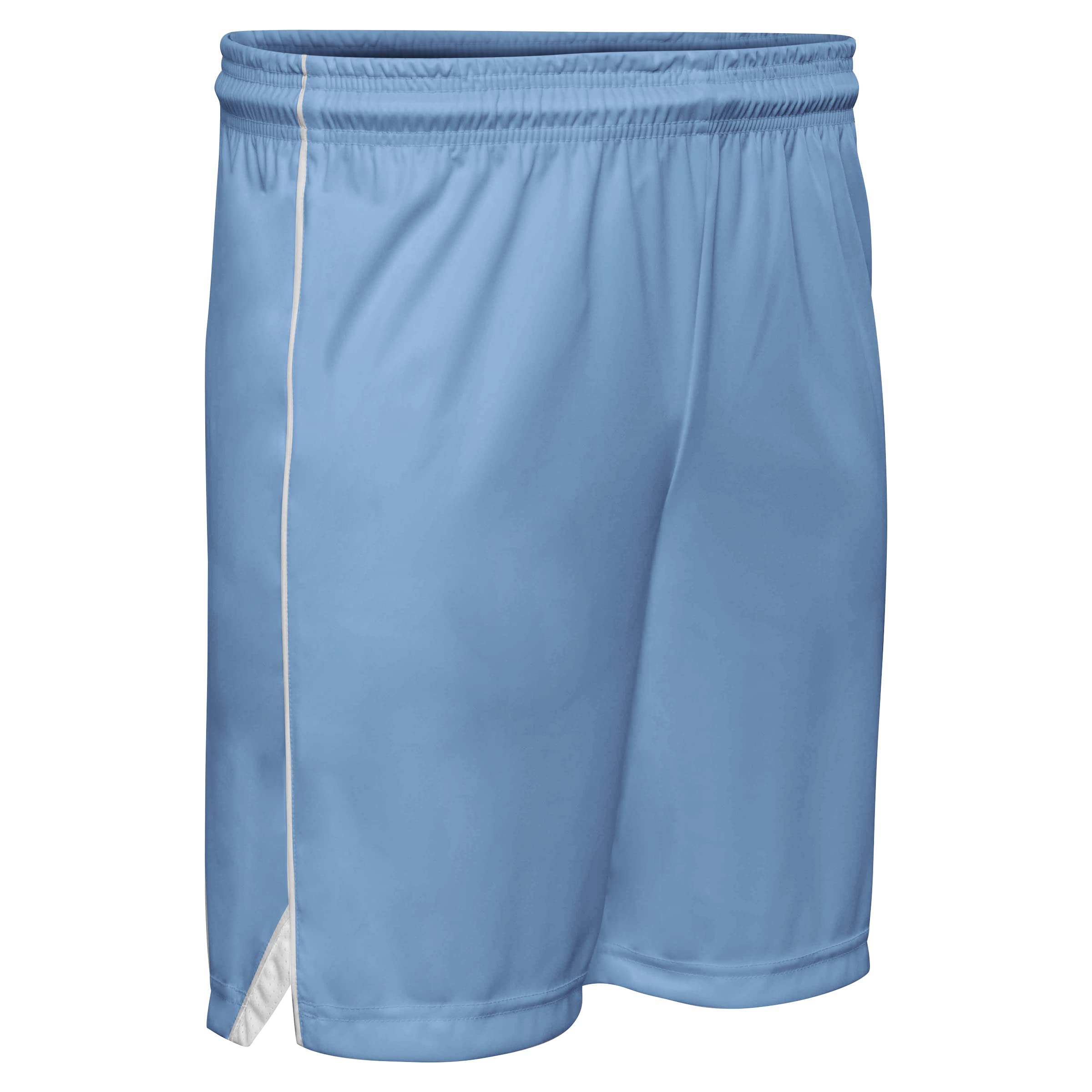 Short de basketball junior blanc et bleu ciel taille Small CHAMPRO - 2