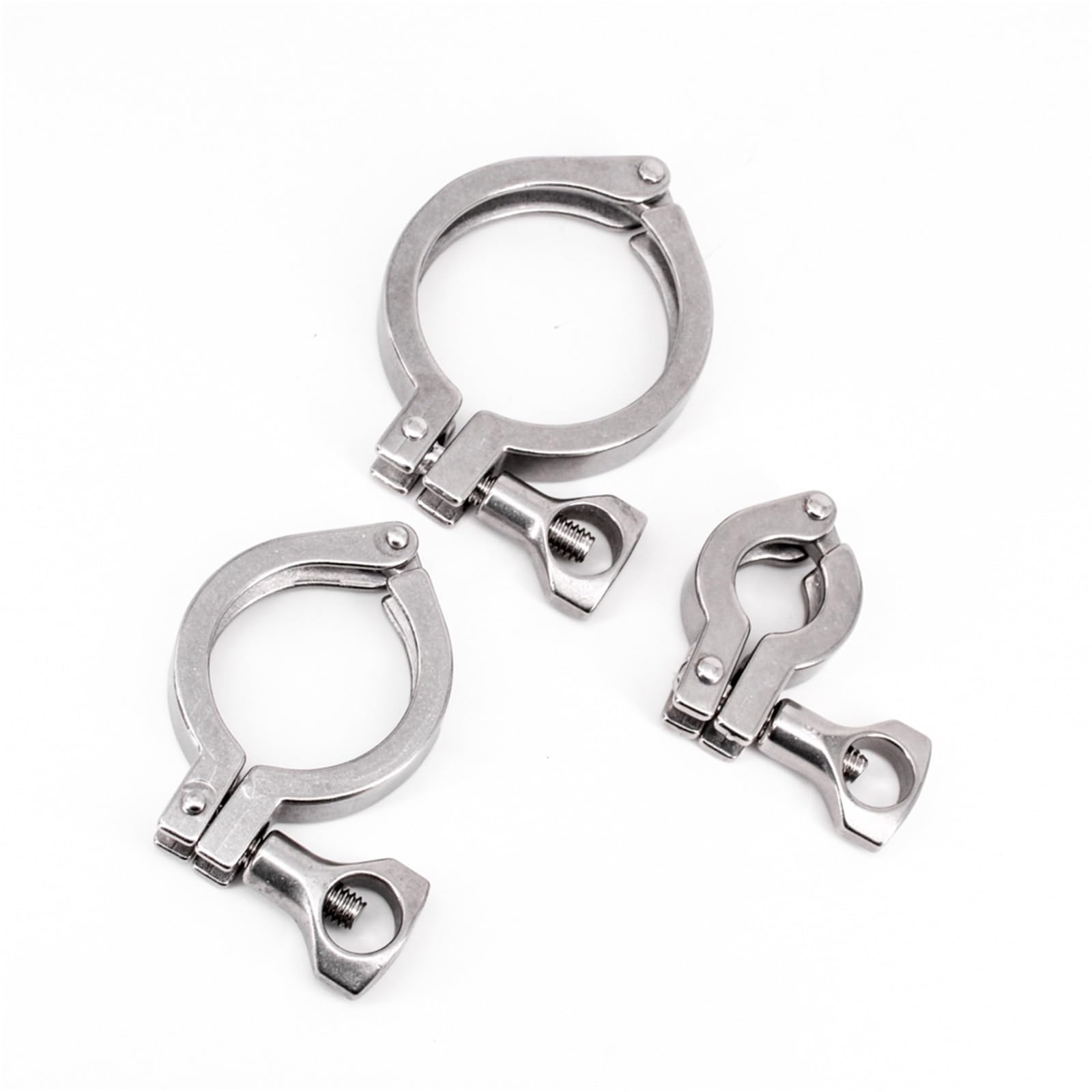 Band clamps 1/4" 3/8" 1/2" 3/4" 1" -4" BSPT Male x 0.5" 1. 2" 2. 3" Tri Clamp Thread Ferrule Coupler SUS 304 Stainless Sanitary Homebrew(25.4mm)