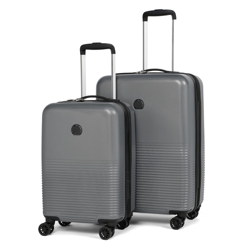 Marina Range the Set of 2 Luggage 55 Cms + 66 Cms (Small) & Medium Size Polycarbonate 8 Wheels Anthracite Hardside Trolley Bag/Suitcase/Lugguage-image-12