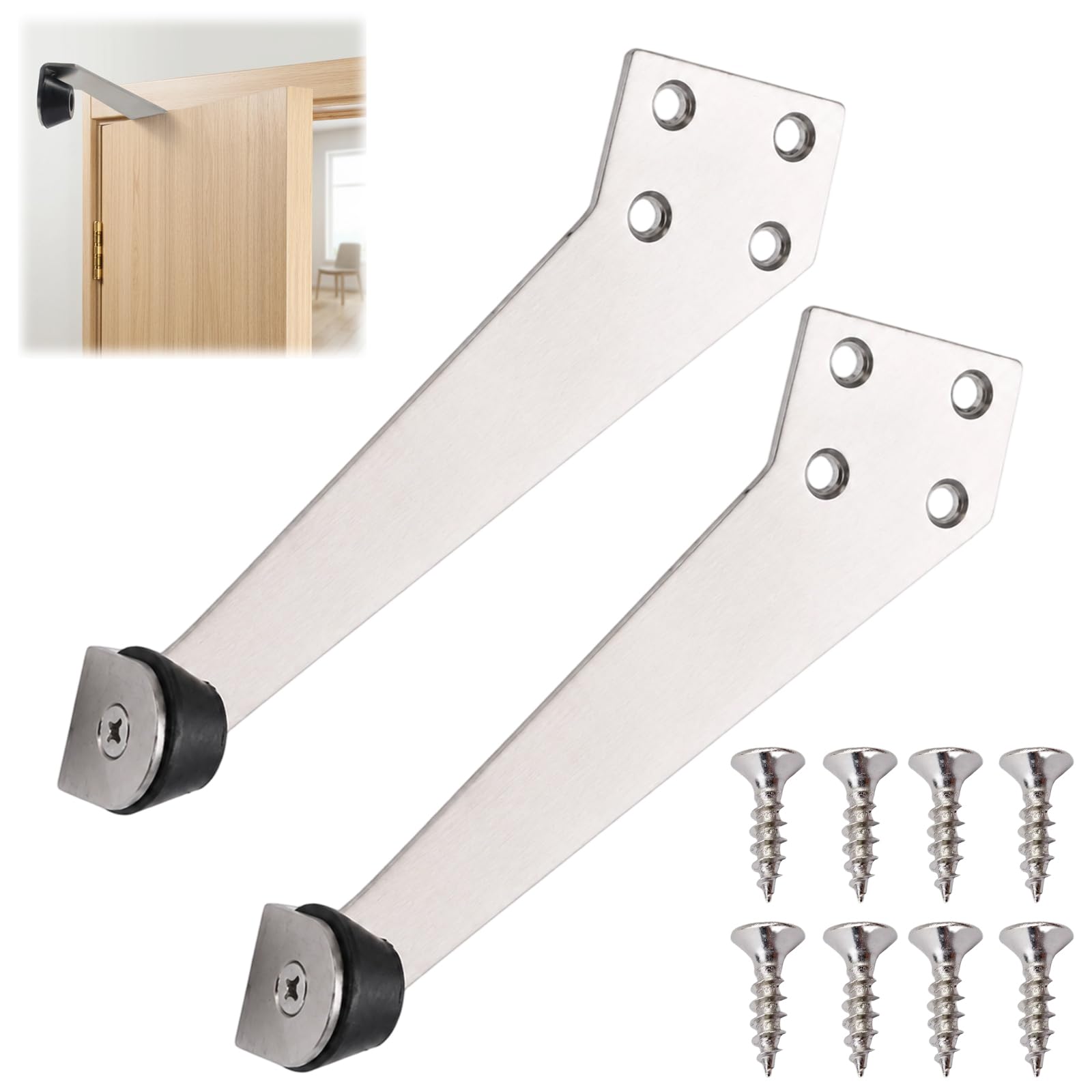DXPETA 2pcs Door and Window Opening Restrictor Safety Stay Set with Screws, Child Safety Window Locks for UPVC Casement Windows and Patio Doors, High Floor Anti-Fall Guard Protection