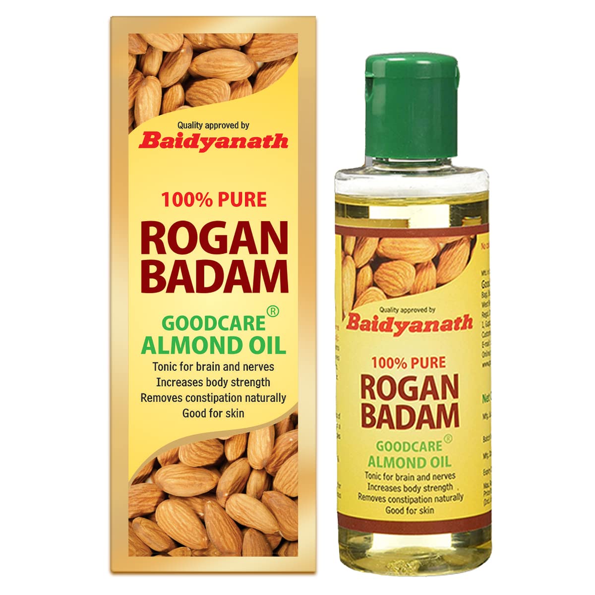 Buy Baidyanath Rogan Badam (Almond) Oil 100 Pure, Cold Pressed