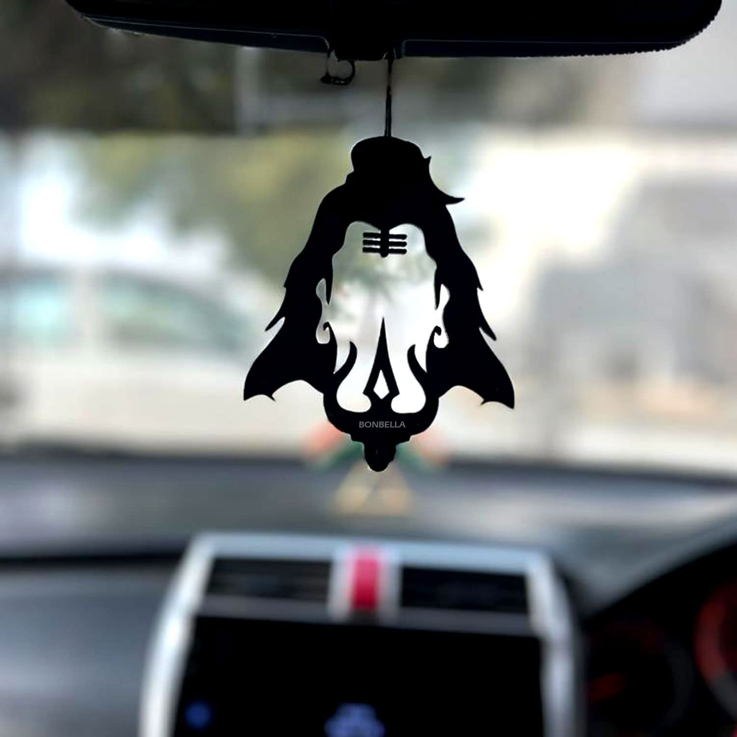 BONBELLA® Acrylic Mahakal Writingf Design Hand Crafted Dream Catcher