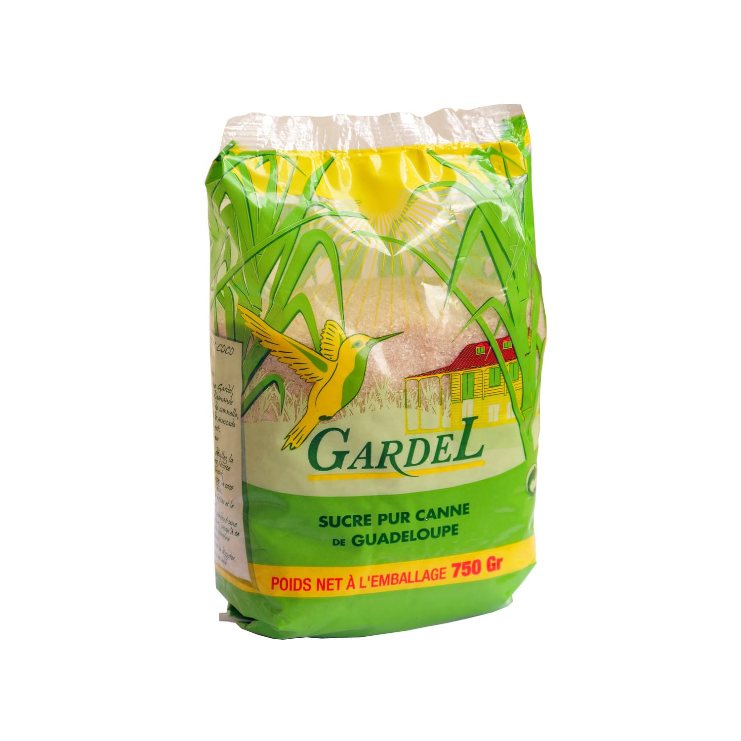 GARDEL Sucre de canne pur en poudre de Guadeloupe - Sachet 750 g - Sucre roux artisanal pour pâtisserie et boissons - Lot de 3