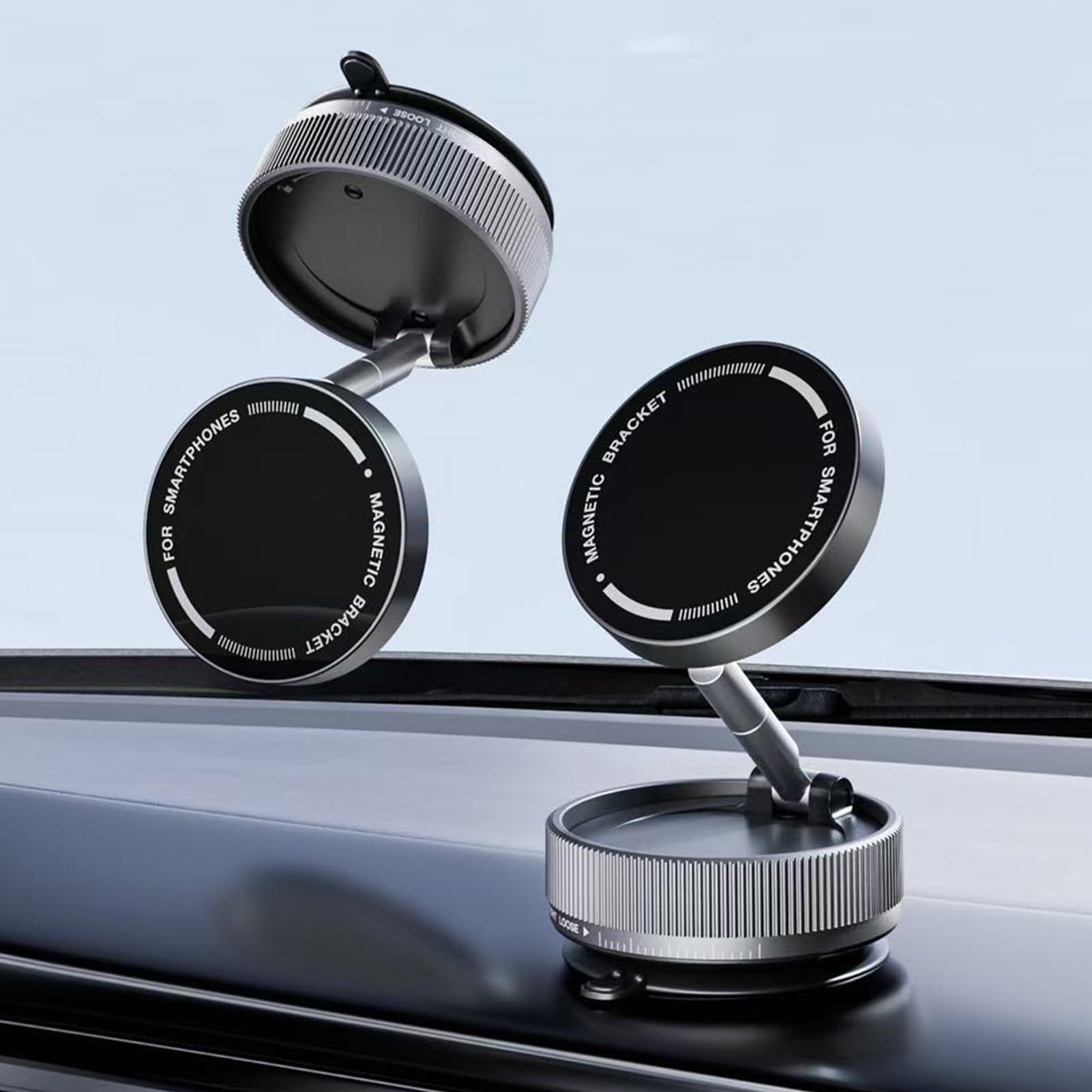 Soporte magnético para teléfono de coche, soporte universal para teléfonos inteligentes, soporte de ventosa fuerte con rotación de 360° para escritorio, gimnasio, cocina, viajes y desplazamientos