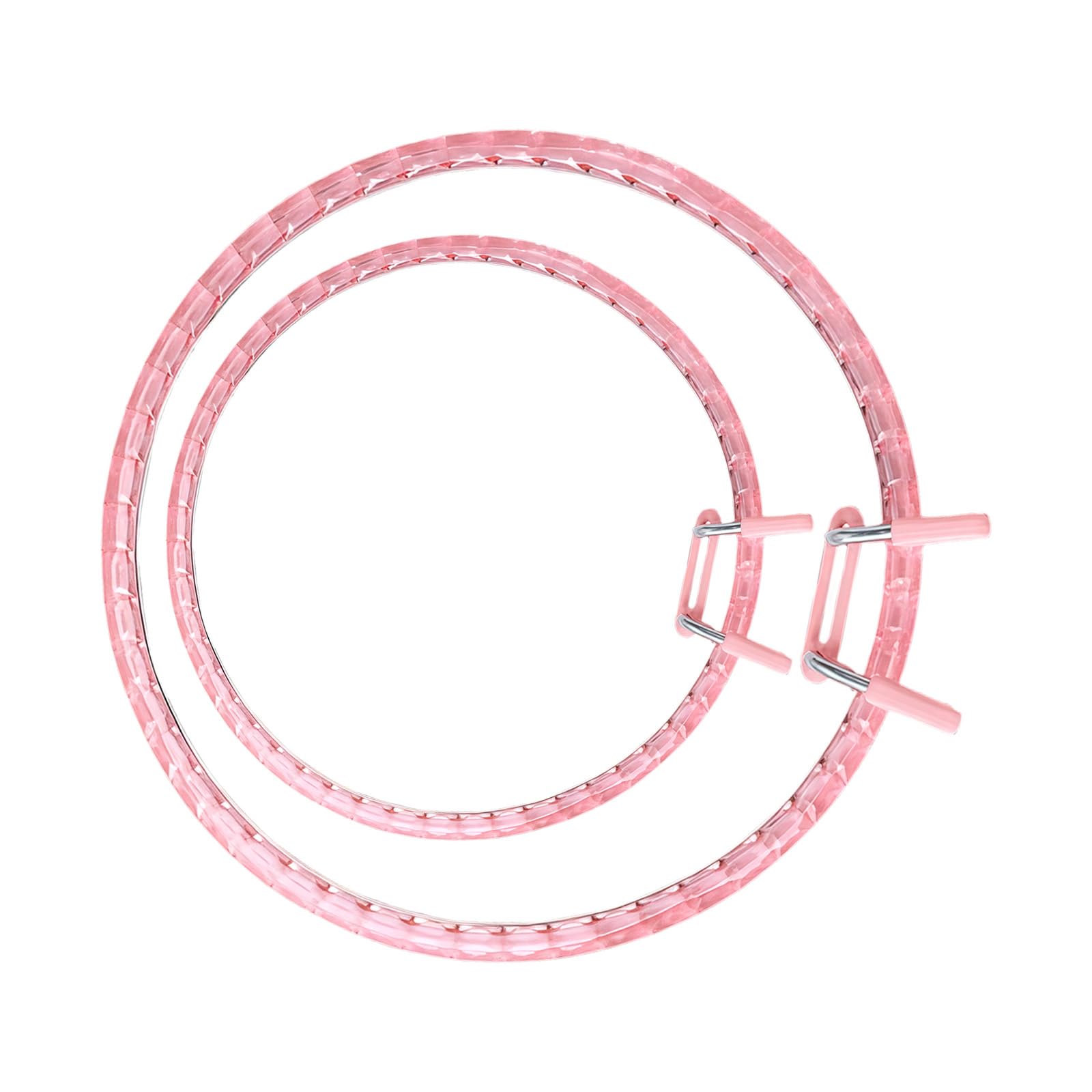 2Pcs Nonslip Spring Embroidery Frame Craft of Sturdy Acrylic Ideal for Professional Acrylic Embroidery Frames
