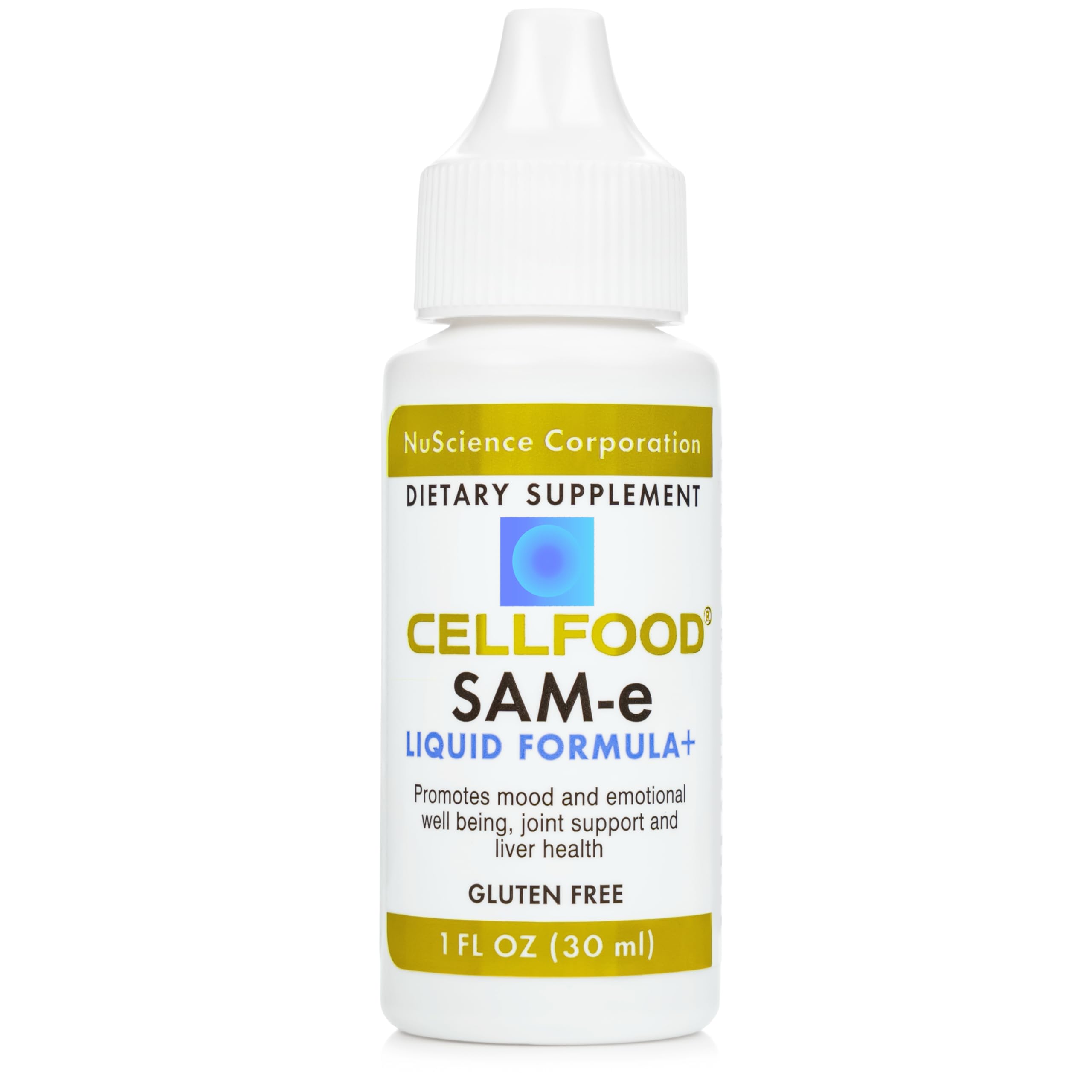 Cellfood SAM-e Liquid Formula+ - 1 fl oz - Mood & Emotional Well-Being, Joint Support, Liver Health - Easier Absorption & Better Bioavailability - Gluten Free, Non-GMO - 60-Day Supply — Amazon image 2