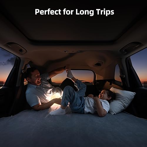 Miniatura 6 de AutoLevel - Colchón de aire de espuma SUV de 4 pulgadas para Honda CRV, cama de campamento con asiento trasero plano con bomba integrada, diseño de