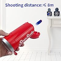 Vista 5 de AGM MASTECH Pistola de juguete transformadora de latas de soda, dispara dardos de espuma suave, incluye objetivo de disparo, regalo ideal para niños