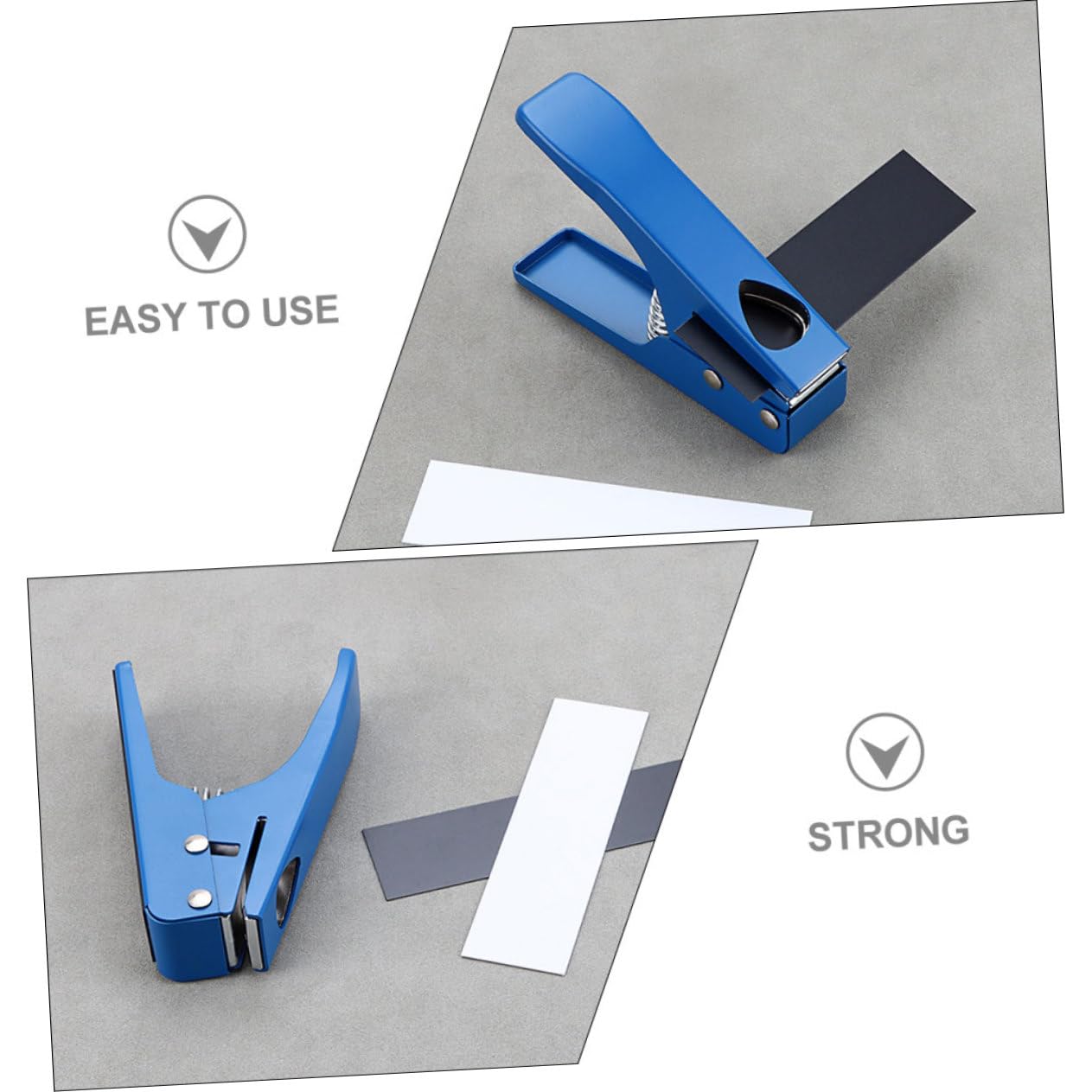Perforatore per Plettri di Chitarra in Metallo Blu R26b | Taglio per Personalizzare Plettri, Strumento Professionale per Liutai, Adatto a Materiali Diversi