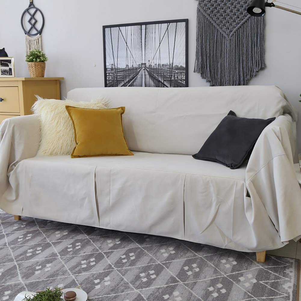 Housse de canapé universelle 3 places anti-plis et protection totale fourrure P