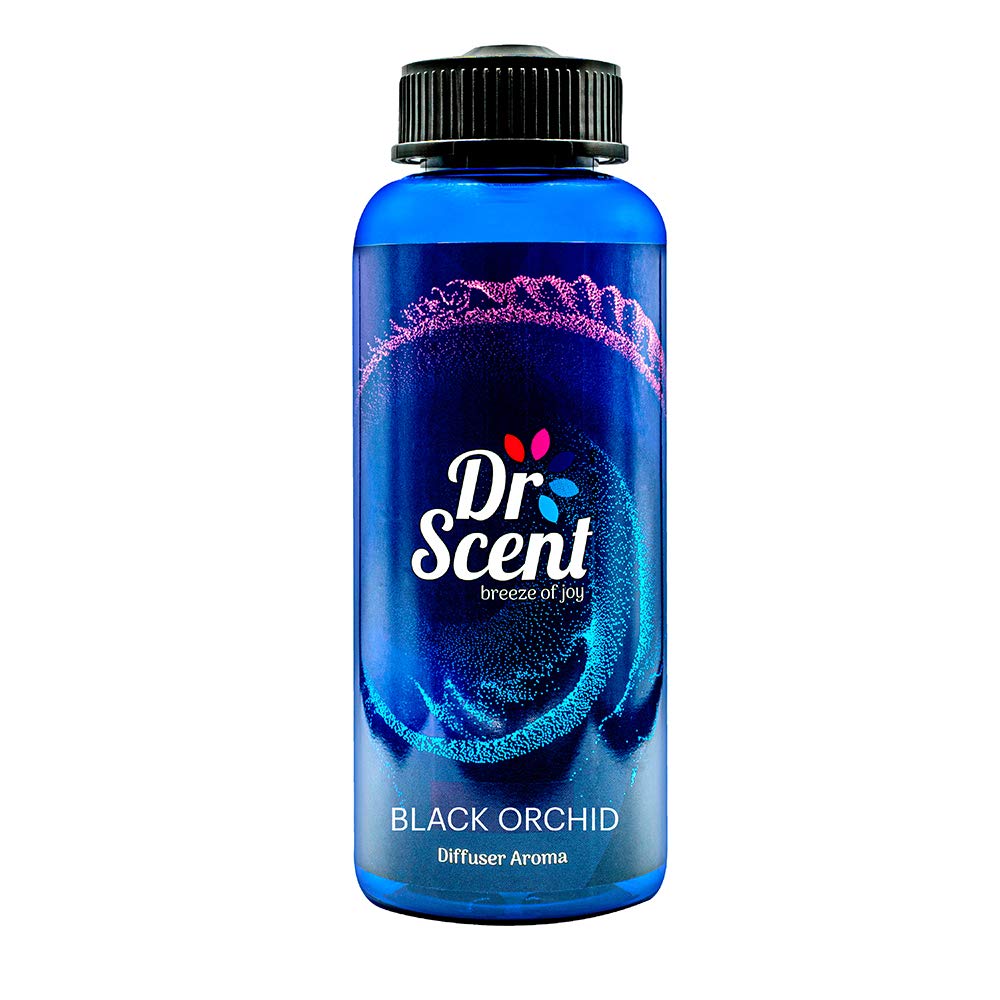 Dr Scent Diffuser Aroma Black Orchid, Feel the Distinctive Notes of Orchids, With the Strong Essences of Clove and Sandalwood and Medium Presence of Vetiver. (500ml)