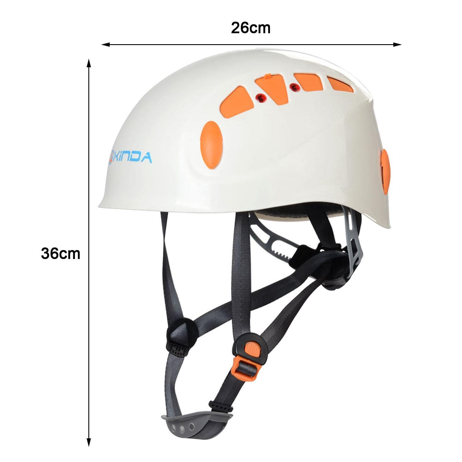 Casque d'escalade, Casque de Chantier pour Hommes, Femmes et Adultes, pour travaux arboricoles, Blanc