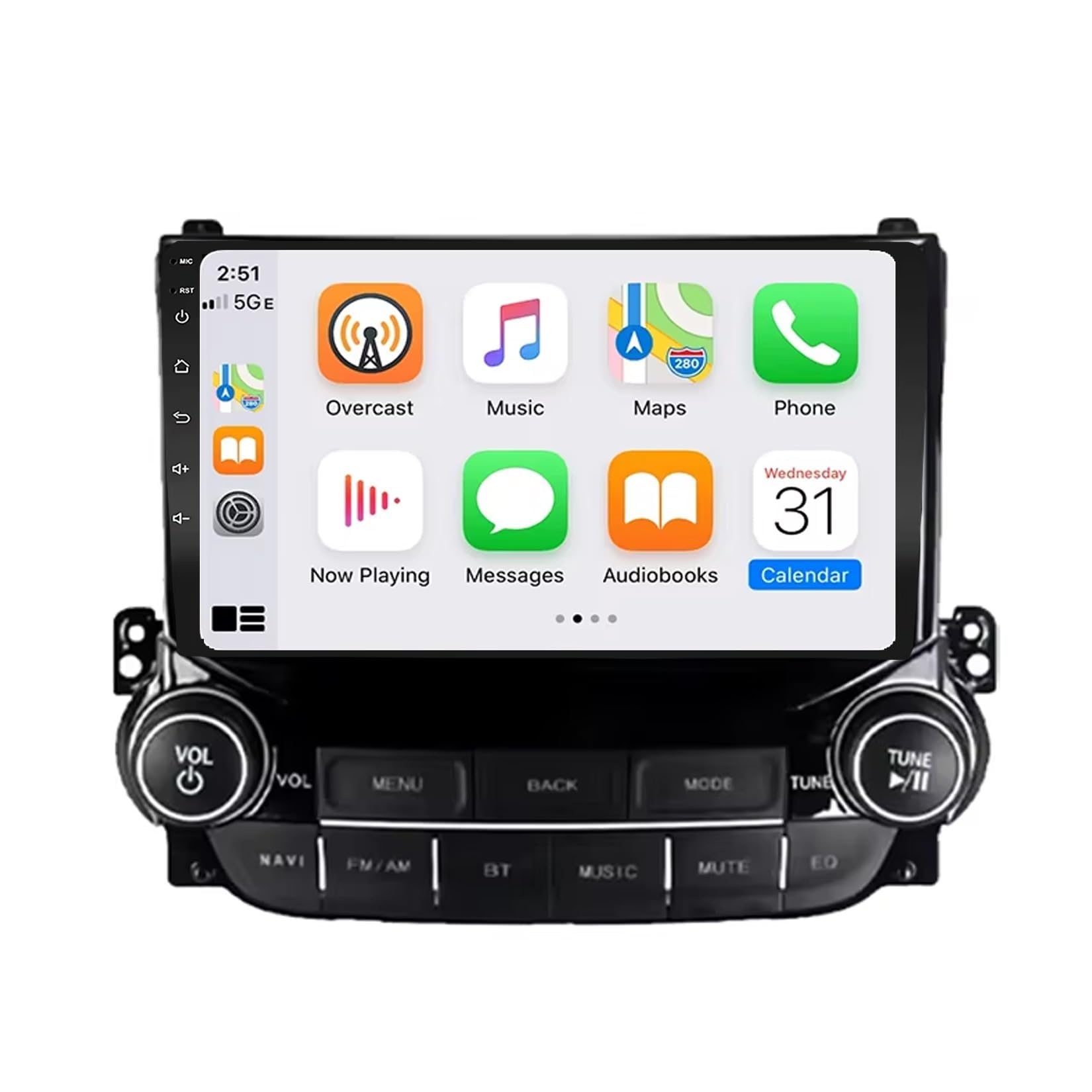 BCBSYCJP Car Radio with Wireless CarPlay Android Auto for Malibu XL 2012-2015 9 Inch Stereo Mirror Link Bluetooth with Android Auto Carplay Wireless WIFI FM GPS,8 Core 8G+128G