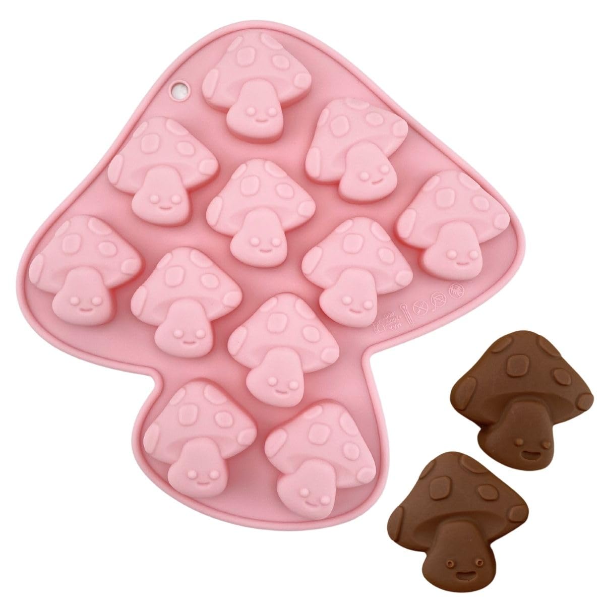 Mushroom Silicone Chocolate Molds 3D Chocolate Candy Moulds for Themed Parties, Seasonal (1 Piece)