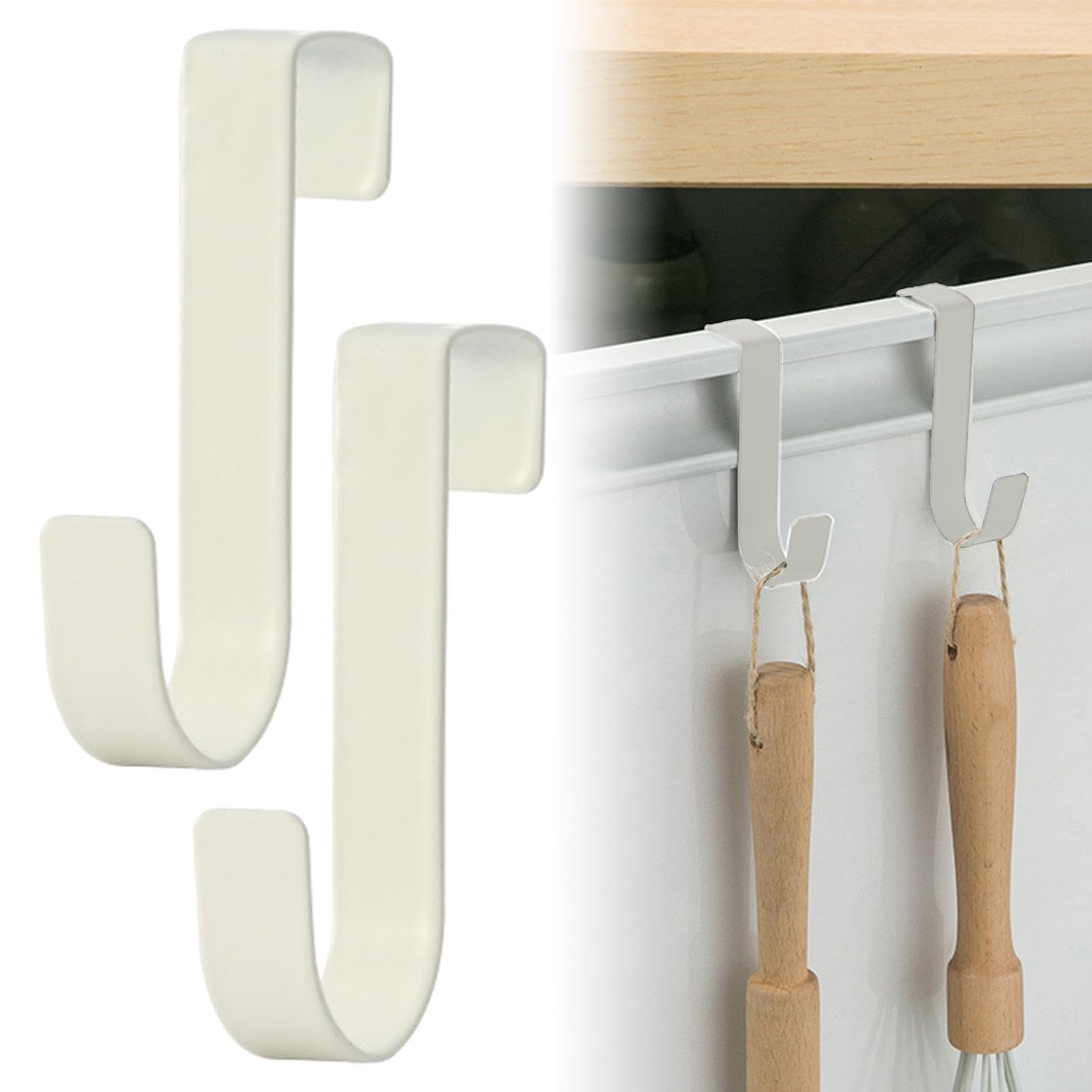 Dynozoom 2 Pack Over Door Hangers, Double Sided Use Door Hanger No Nail