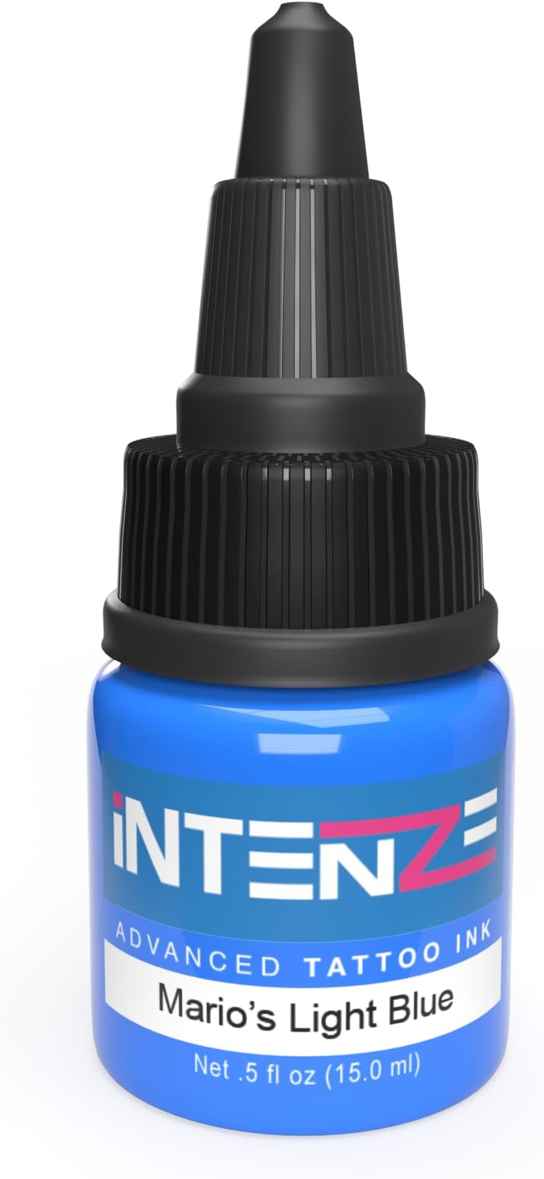Mario's Light Blue Tattoo Ink 1/2 oz with Excellent Long-Lasting Opacity, Made in USA, Exceptional Skin Coverage, Sterilized and Direct from The Manufacturer