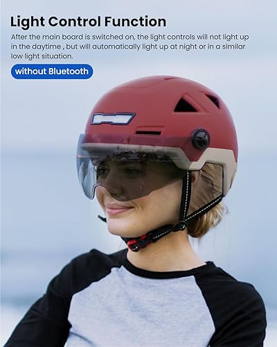 Miniatura 2 de ILM Casco de bicicleta inteligente Bluetooth Control de luz LED de advertencia de freno NTA8776 CE CPSC triple certificación adulto bicicleta casco