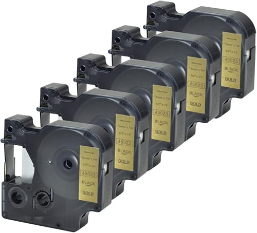 Compatible Dymo D1 etiquetado Cinta estándar para Label Manager rotuladoras por etiqueta Orison, 12 inch (12 mm) X 23 pies (7 m)